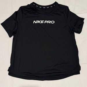Nike Pro Black Performance Tee - Girls Youth XL